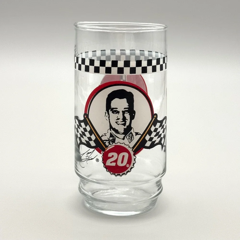 Tony Stewart Coca-Cola Glass NASCAR 20 Vintage Collectible‎ Drinking Cup